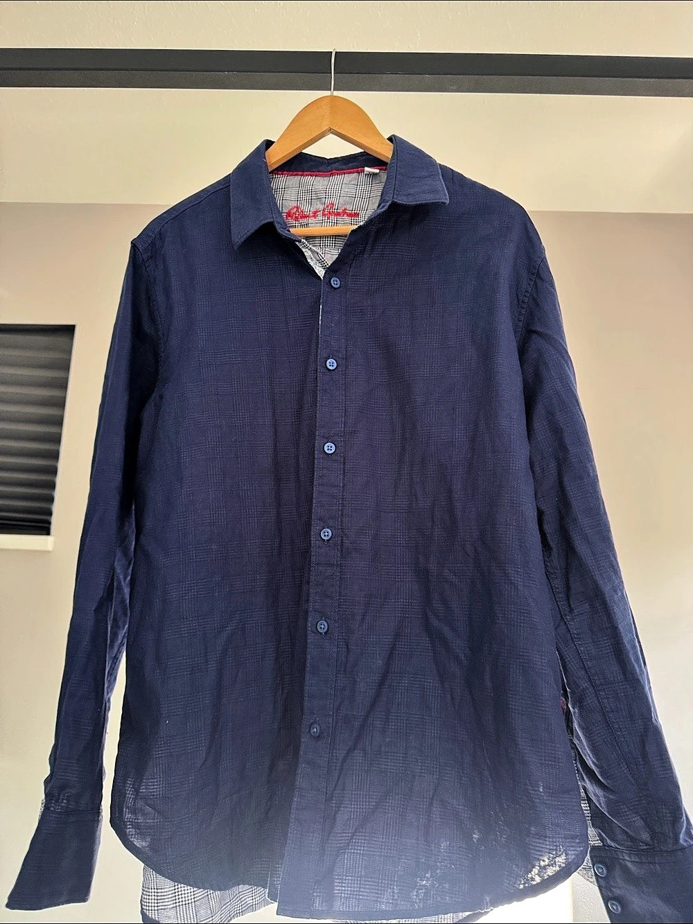 Robert Graham Casual Button Down Shirt Blue XL